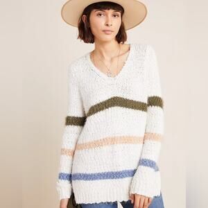 Anthropologie Line & Dot Keilani Fuzzy Sweater Size Medium
